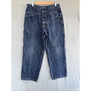 VTG Y2K Marithe Francois Girbaud Jeans Men's 34M‎ Black Baggy 90s Carpenter